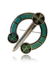 Celtic Shamrock Tara Brooch