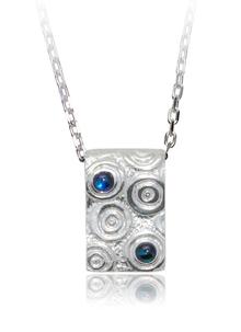Triskelle Blue Stone Pendant