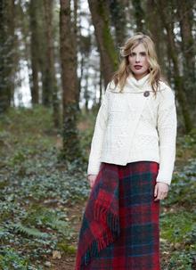 Muckross Button Aran Cardigan