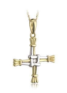 14 Carat Gold St. Bridget Cross Pendant