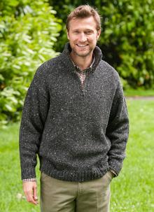 Donegal Half Zip Sweater
