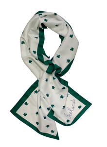 White Shamrock Long Scarf