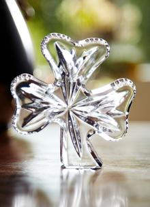 Waterford Crystal Shamrock Paperweight      