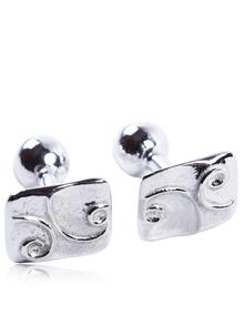 Celtic Spiral Cufflinks Rectangle