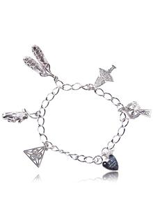  Sterling Silver Irish Dancing Charm Bracelet