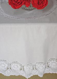 Vintage Crochet Tablecloth Round 36