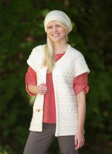 Aran One Button Waistcoat