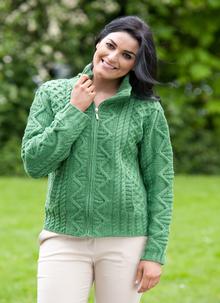 Aran Zip Cardigan
