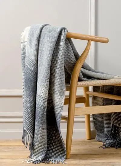 Stormy Clouds Wool Cashmere Throw