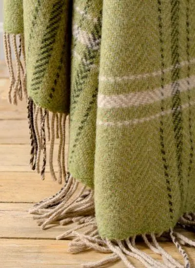 Connemara Meadows Wool Cashmere Throw