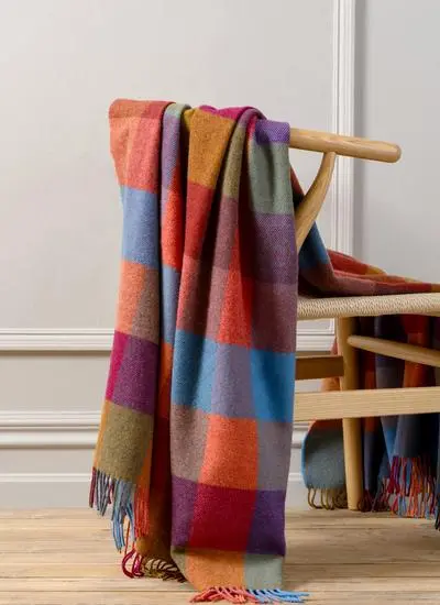 Joseph Multicolor Supersoft Lambswool Throw