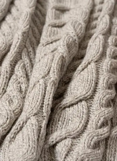 Toasted Oat Supersoft Aran Throw