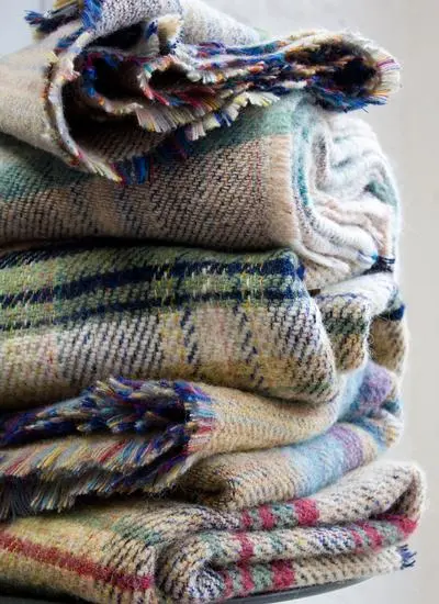 Recycled Wool Throws (Set Of Two)