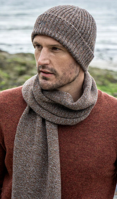 Personalized Wool Cashmere Beanie & Scarf