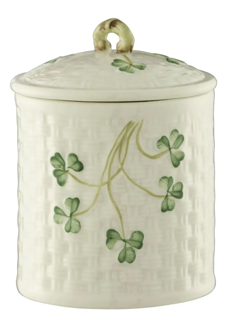 Belleek Classic Shamrock Jar