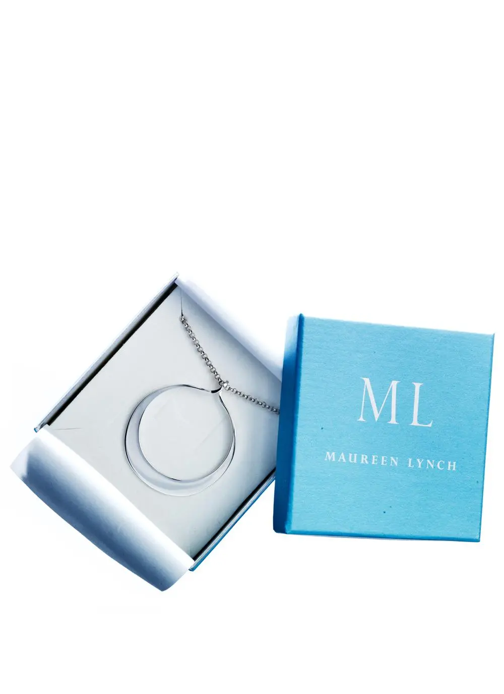 Large Sterling Silver Pendant with 35 Inch Chain