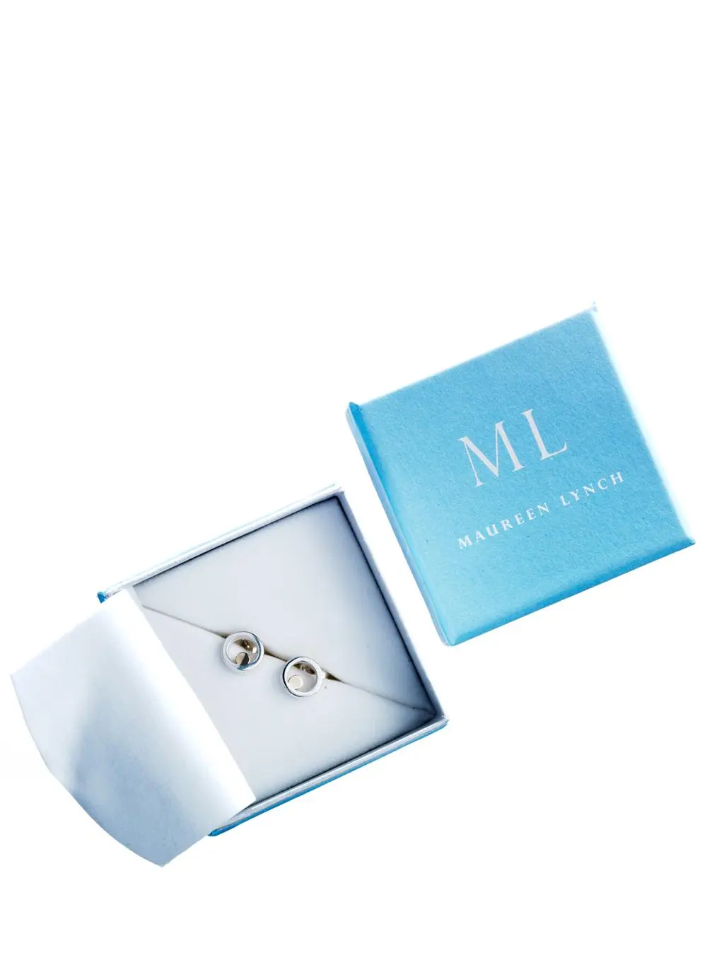 Circles Silver and Gold Stud Earrings