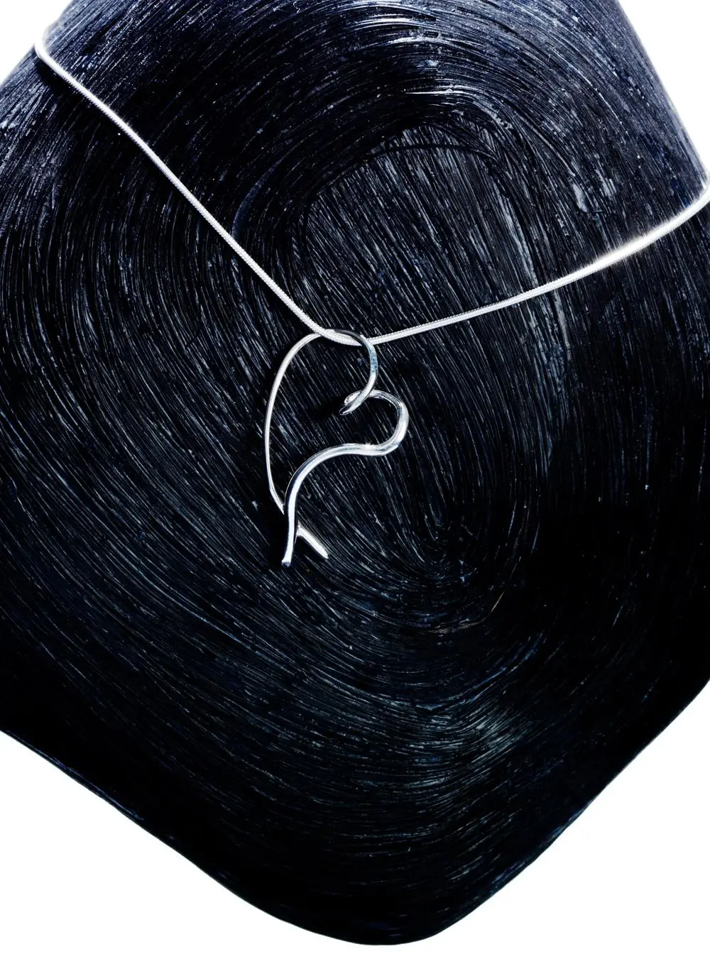Gra Medium Sterling Silver Twist Pendant 