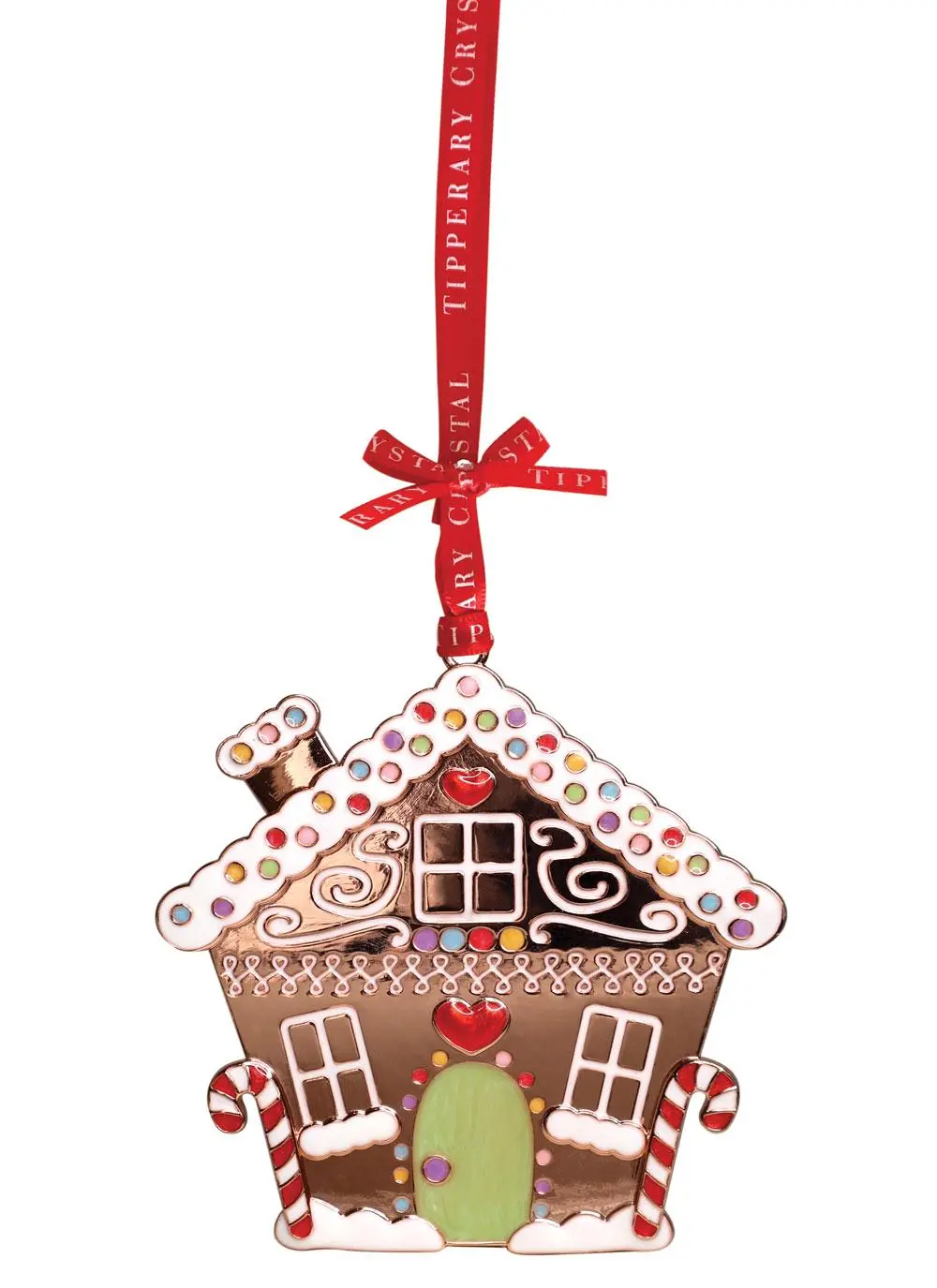 Sparkle Gingerbread House Ornament
