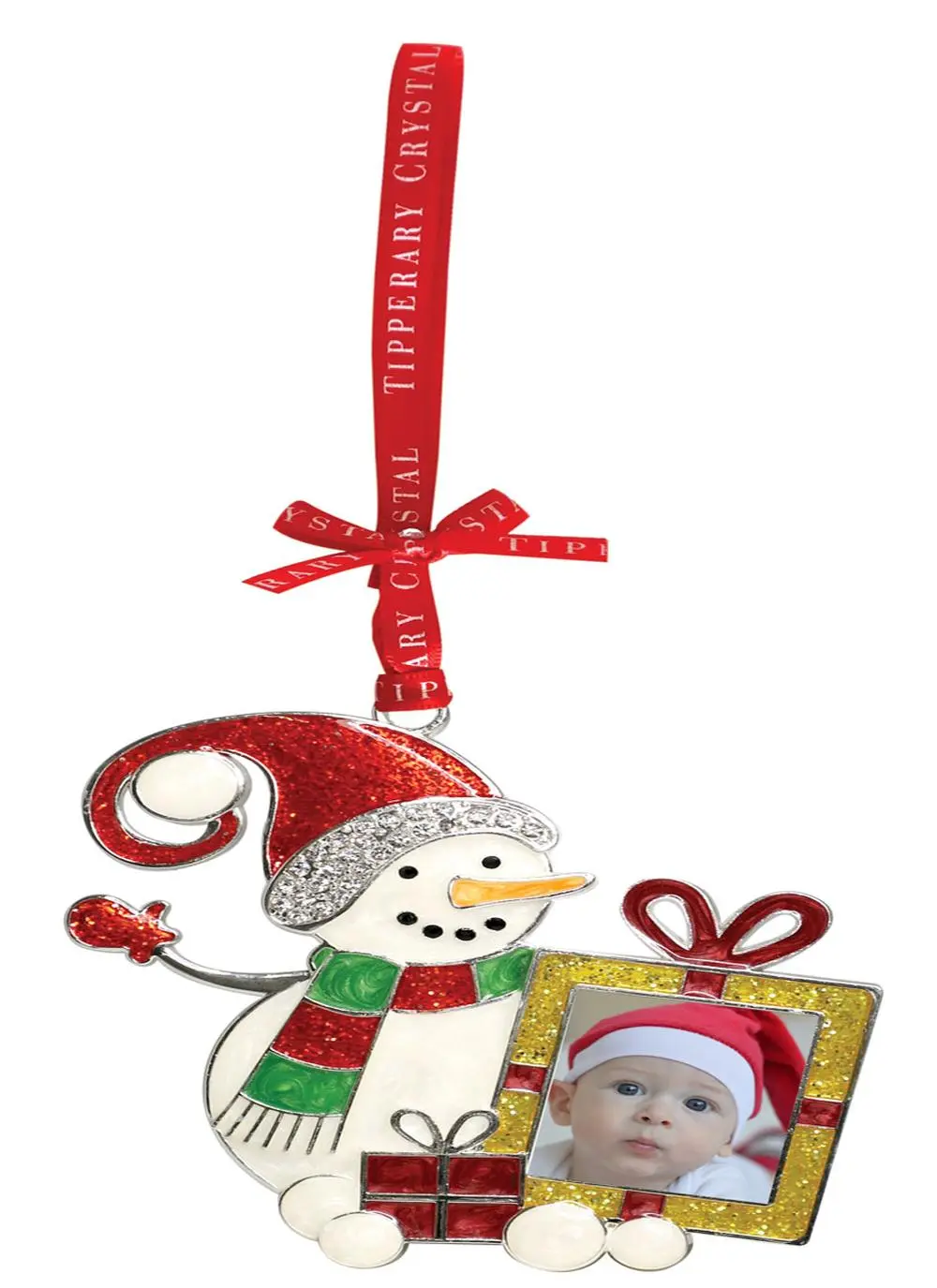 Sparkle Snowman Frame Ornament