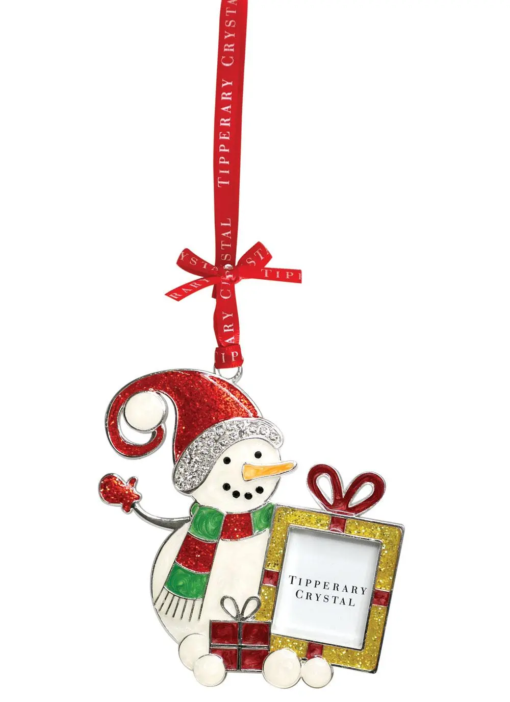 Sparkle Snowman Frame Ornament