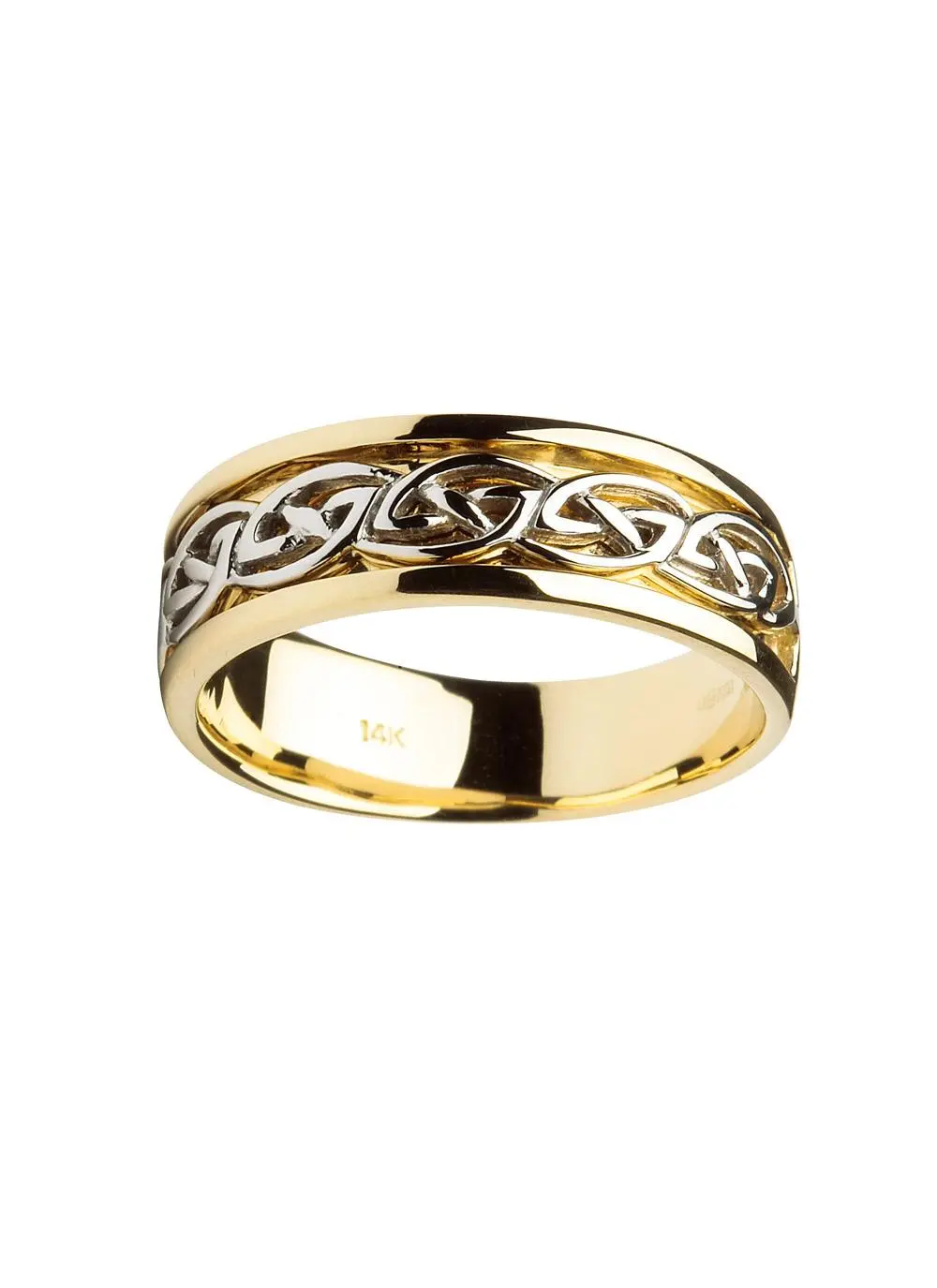 Gents 14K Gold Celtic Knot Wedding Ring