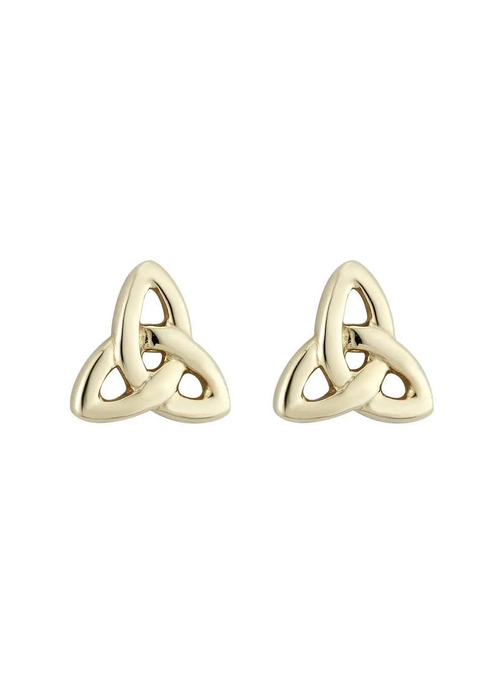 14K Gold Trinity Knot Small Stud Earrings | Blarney