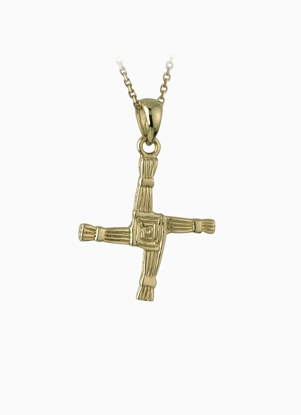 14ct Gold Double Sided St. Brigid's Cross Pendant