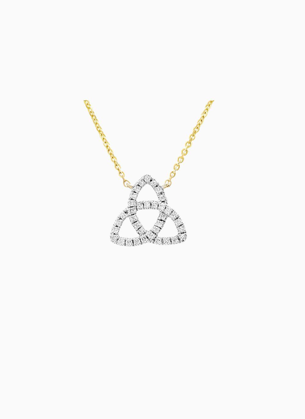 14K Gold Trinity Necklace
