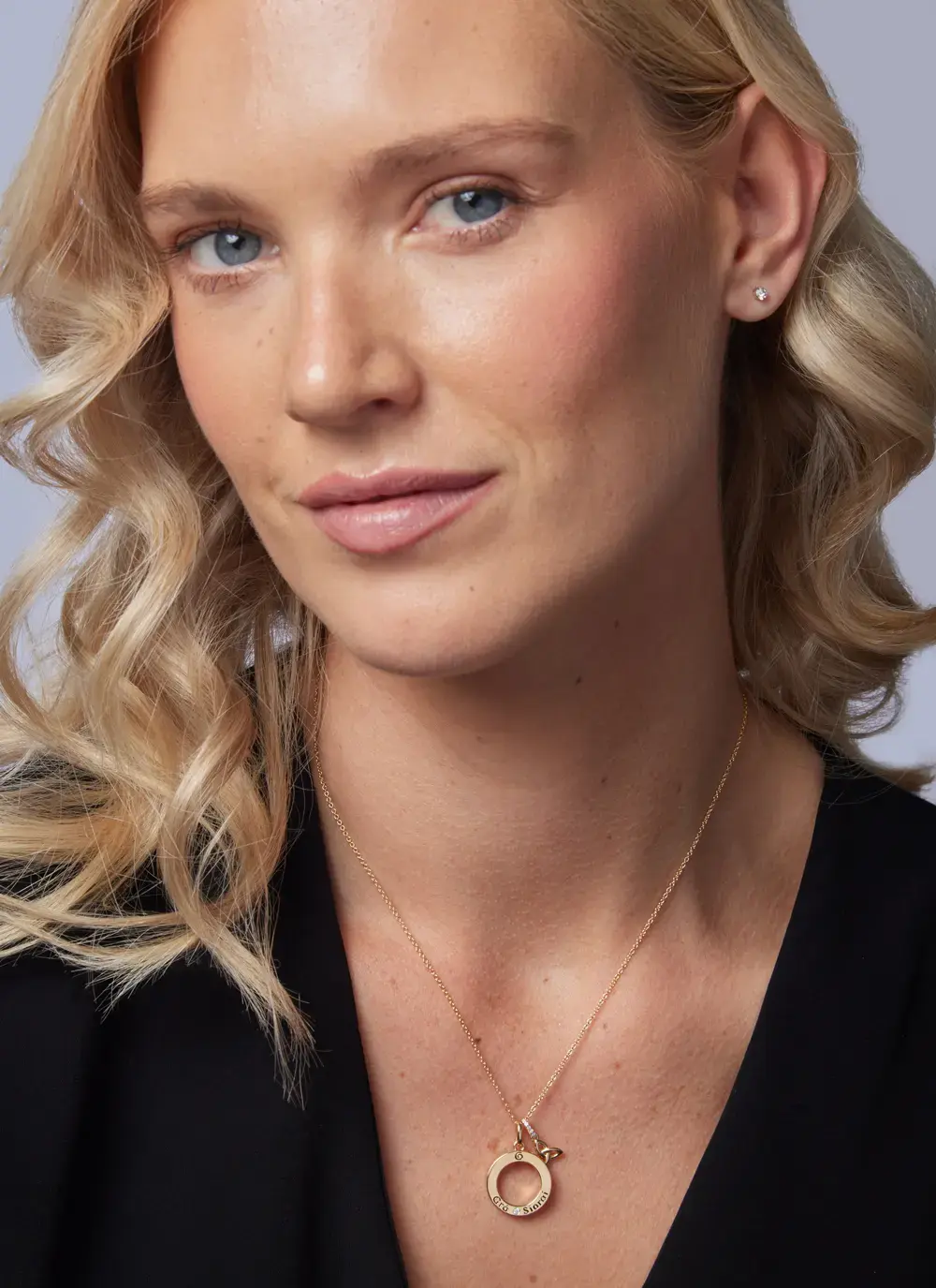 14K Gold Vermeil Gra Trinity Necklace
