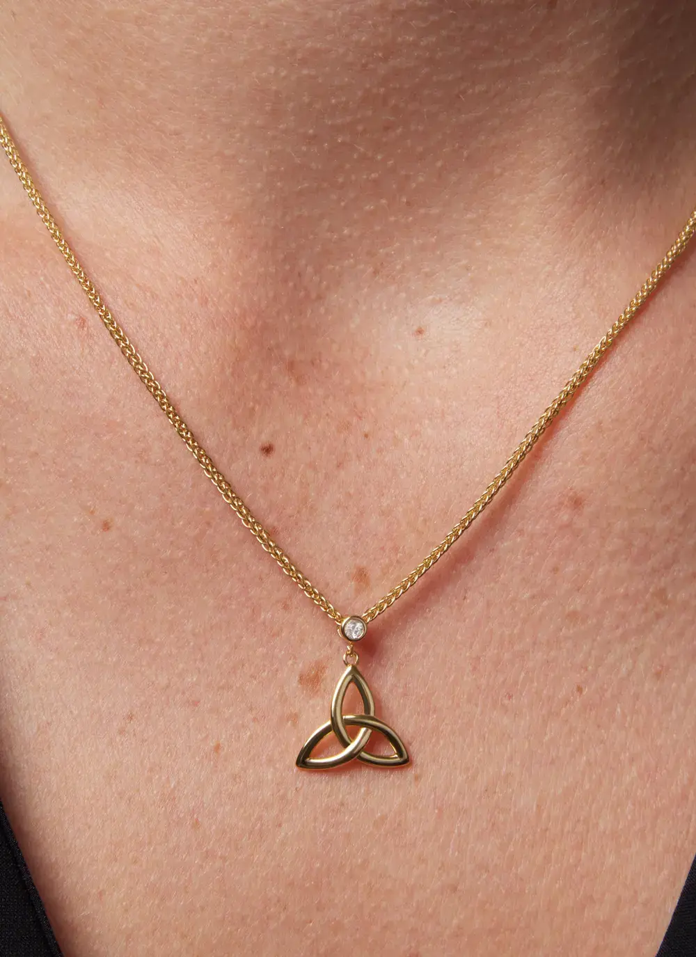14K Gold Vermeil Trinity Pendant