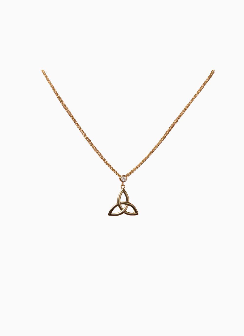 14K Gold Vermeil Trinity Pendant