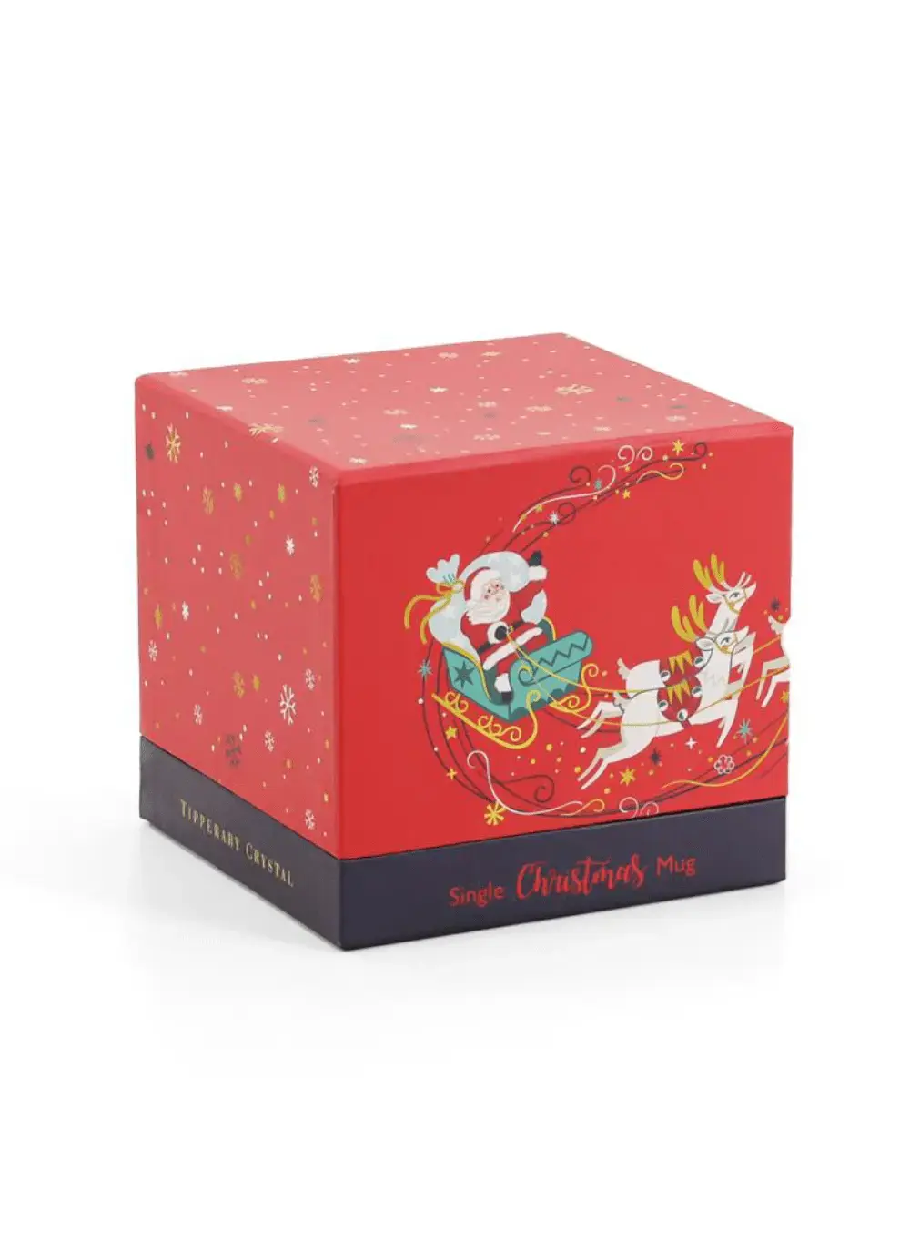 Tipperary Crystal Santa On Sleigh Mug