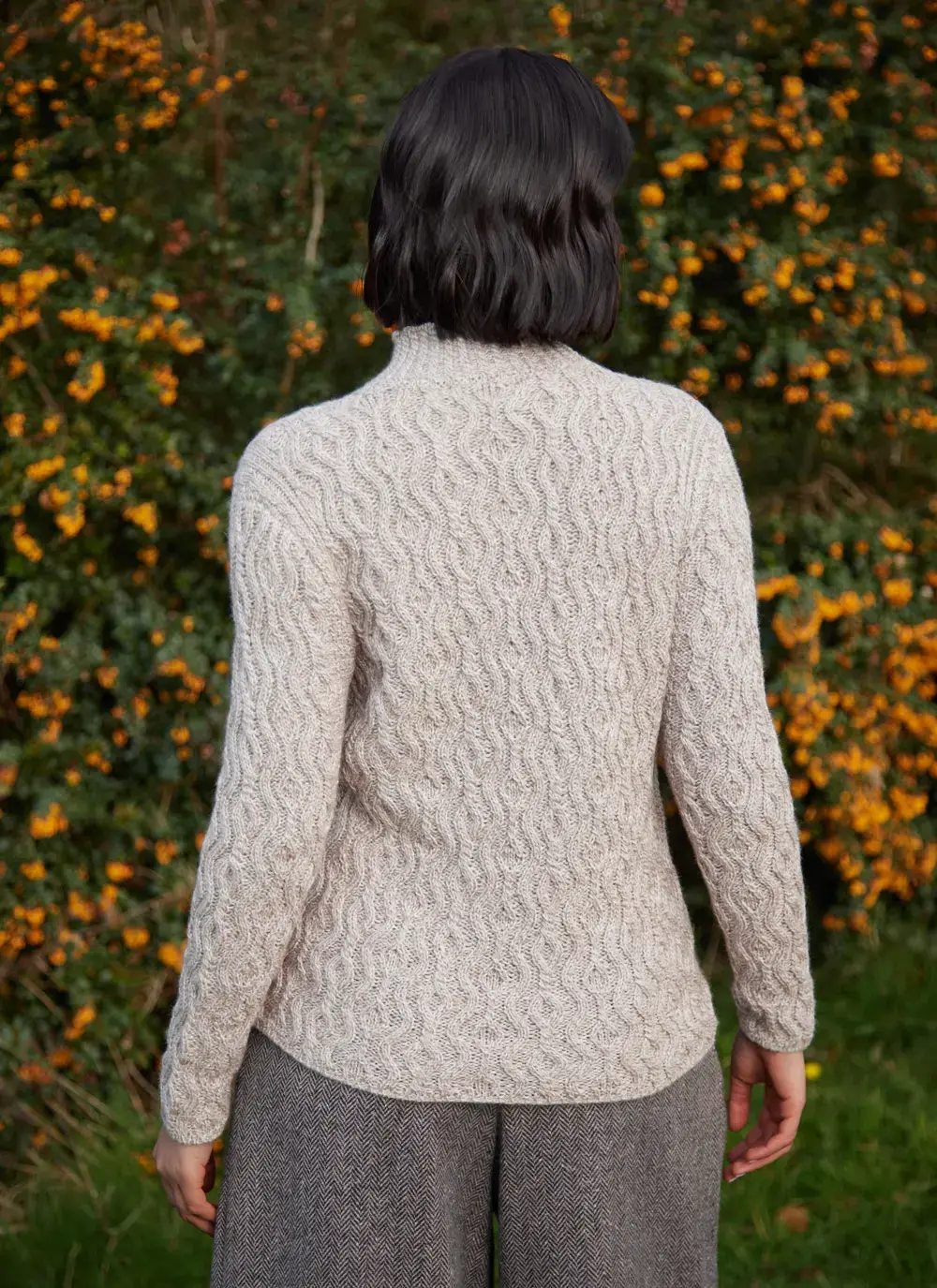 Laoise Supersoft Turtle Neck Aran Sweater 
