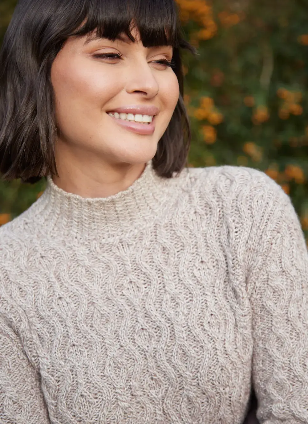 Laoise Supersoft Turtle Neck Aran Sweater 