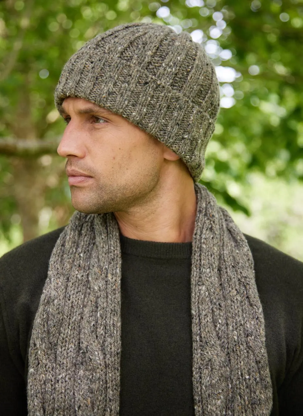 Donegal Fleck Ribbed Beanie
