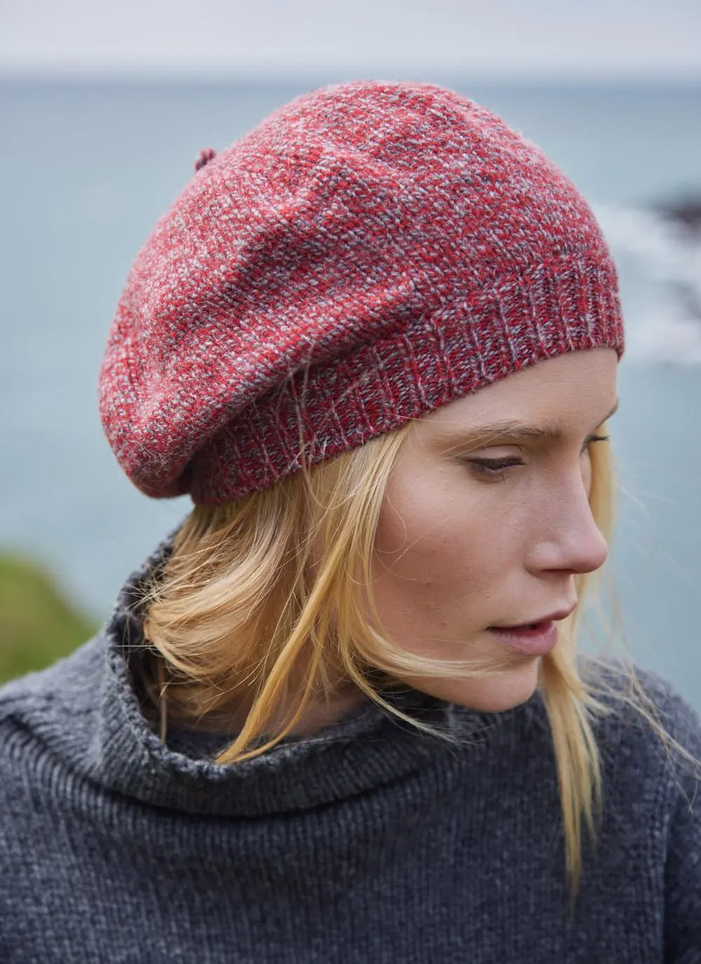 Fisherman Wool Cashmere Beret