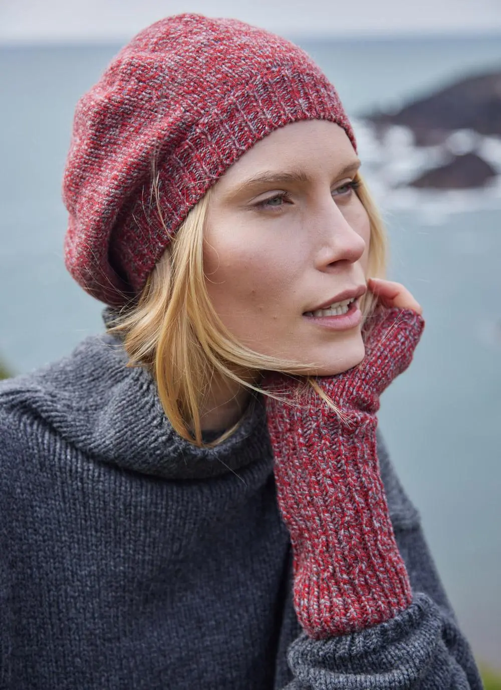 Fisherman Wool Cashmere Beret
