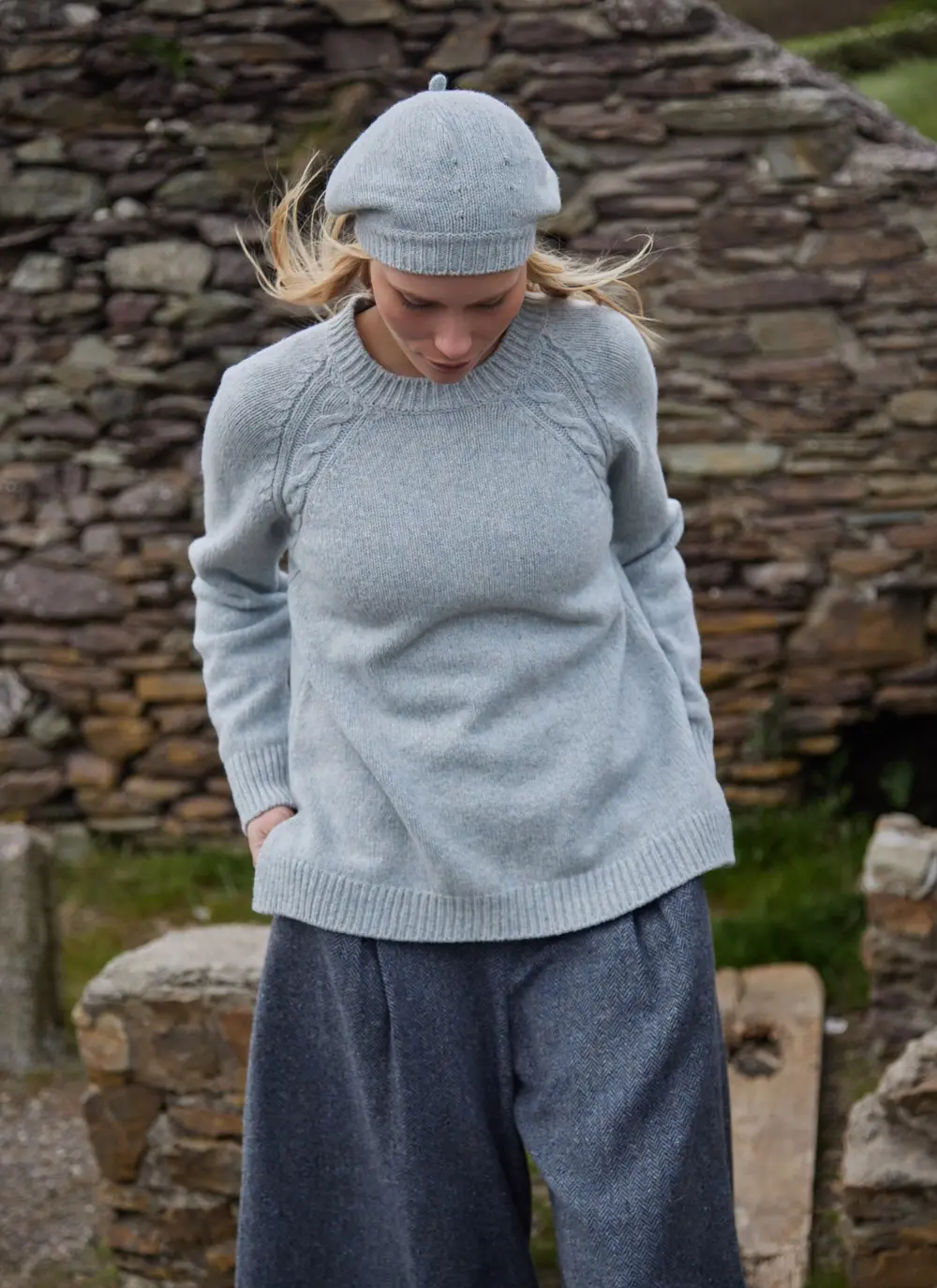 Cloud grey beret