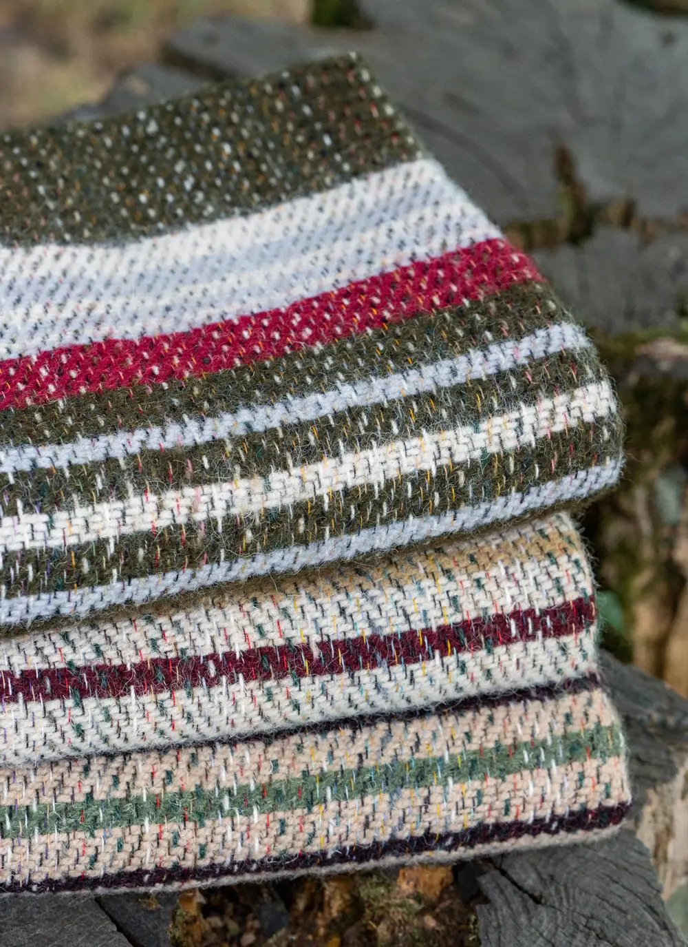 Recycled Wool Throws (Set Of Two)