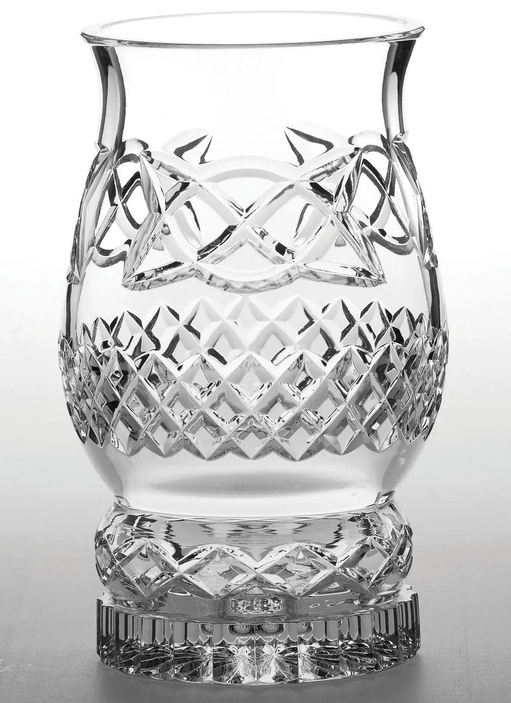 Galway Crystal Celtic Pillar Hurricane Lamp