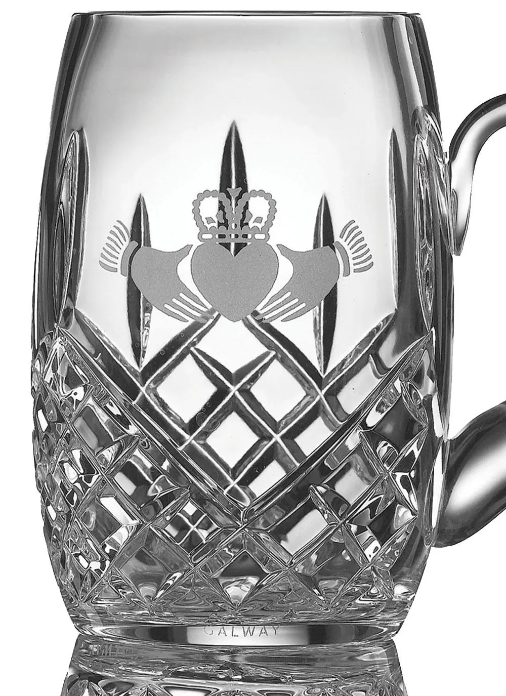 Galway Crystal Claddagh Beer Tankard