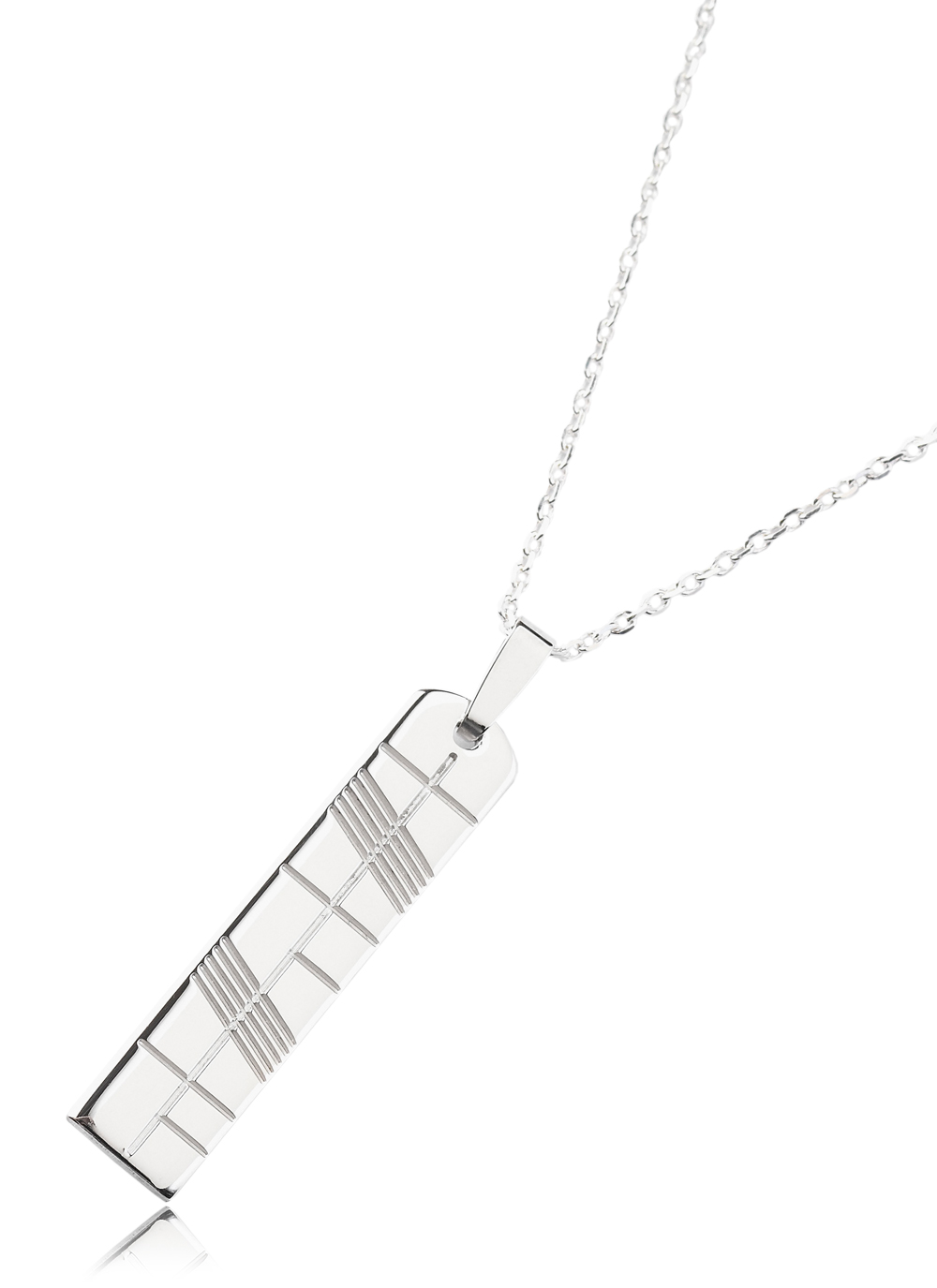 Sterling Silver Ogham Pendant | Blarney