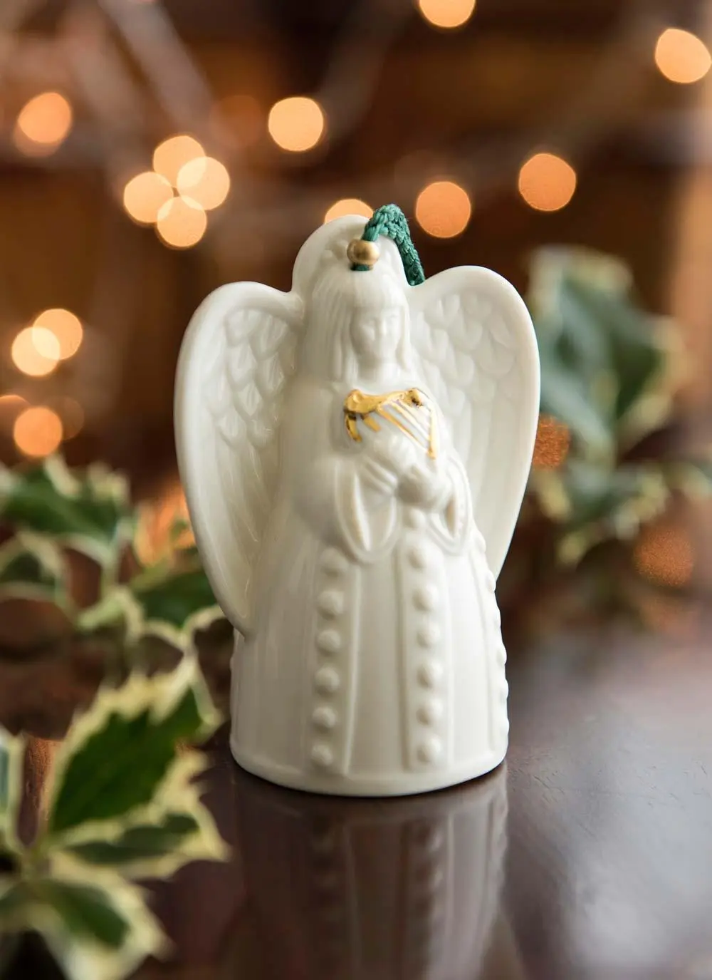 Angel With Harp Ornament
