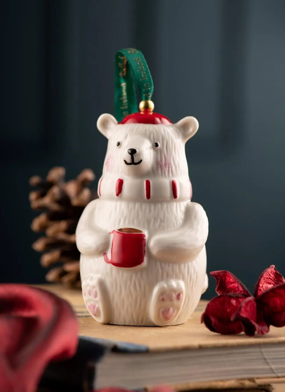 Belleek Polar Bear Ornament 