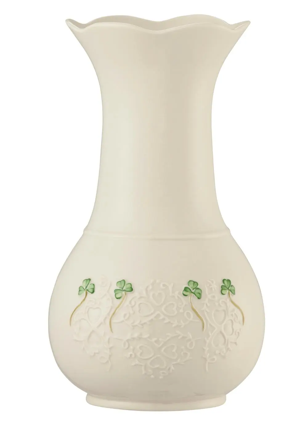 Shamrock Lace 10 Inch Vase