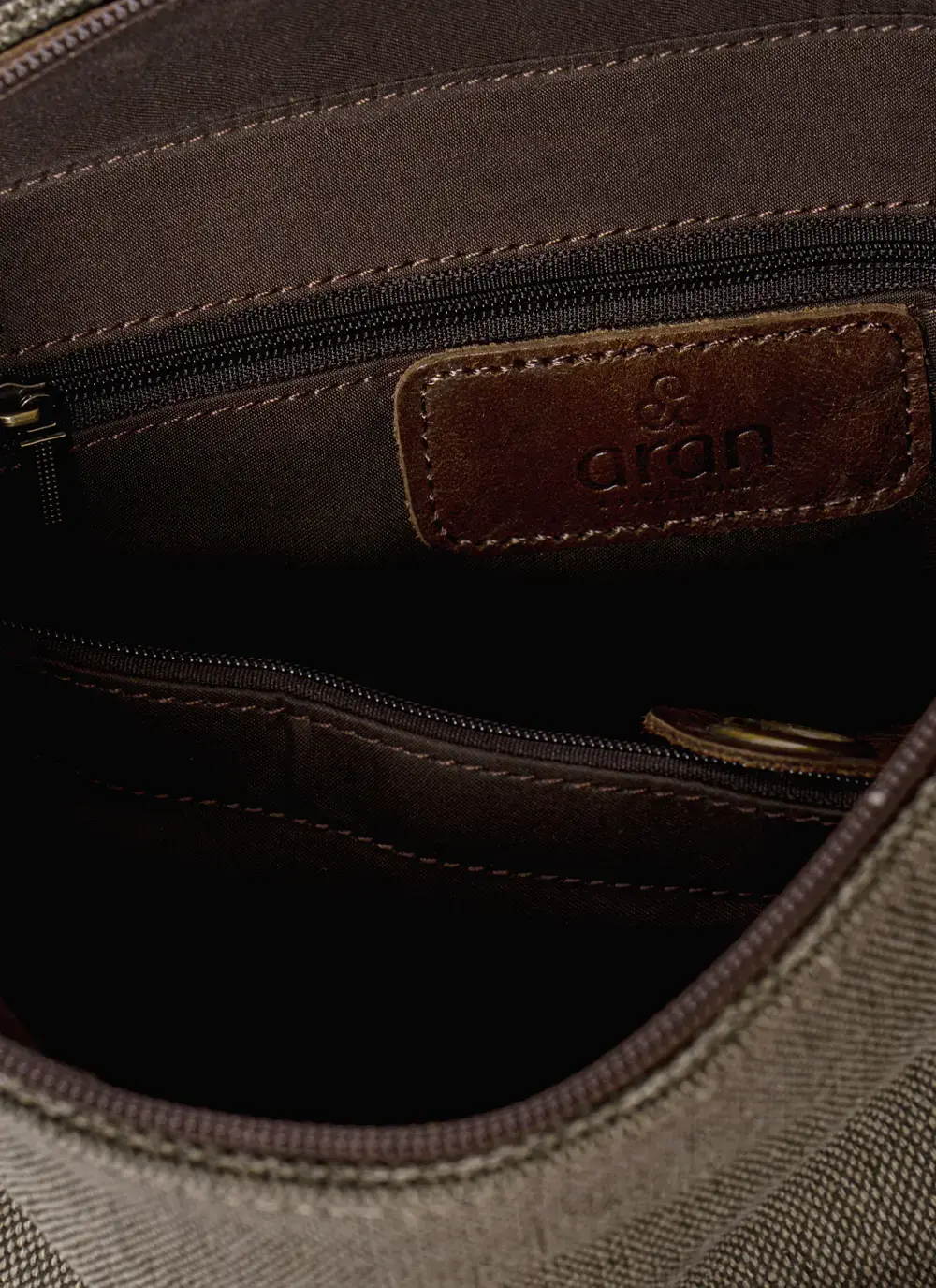 Single Buckle Tweed Satchel