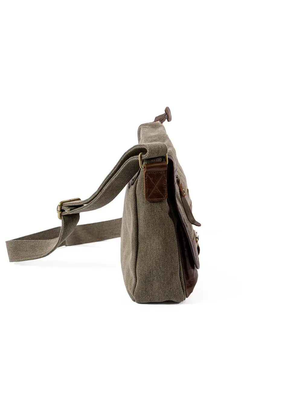 Single Buckle Tweed Satchel
