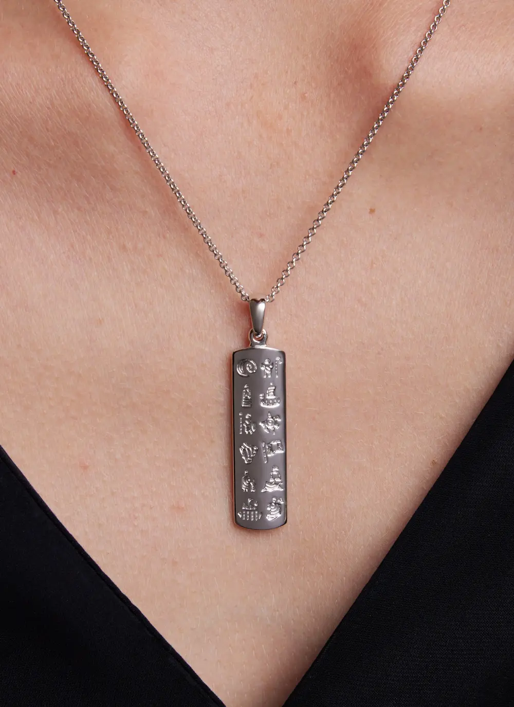 Sterling Silver History Of Ireland Ingot Pendant 