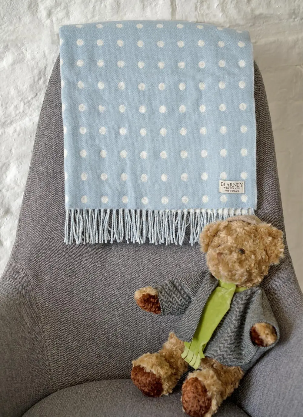 Polka Dot Baby Wrap Blue